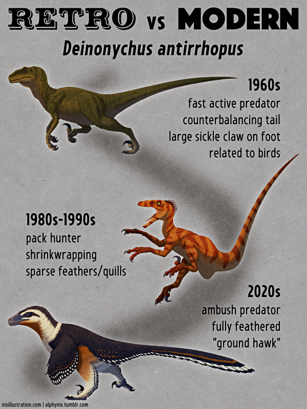 Retro vs Modern #21: Deinonychus antirrhopus